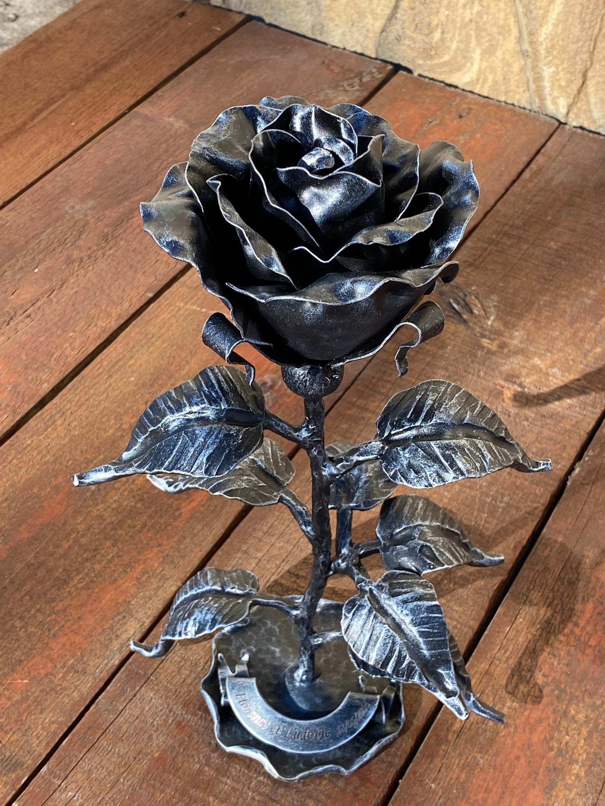 Personalized gift, iron rose, iron gift, 6th anniversary, iron anniversary, steel anniversary,11th anniversary,wedding anniversary,Christmas