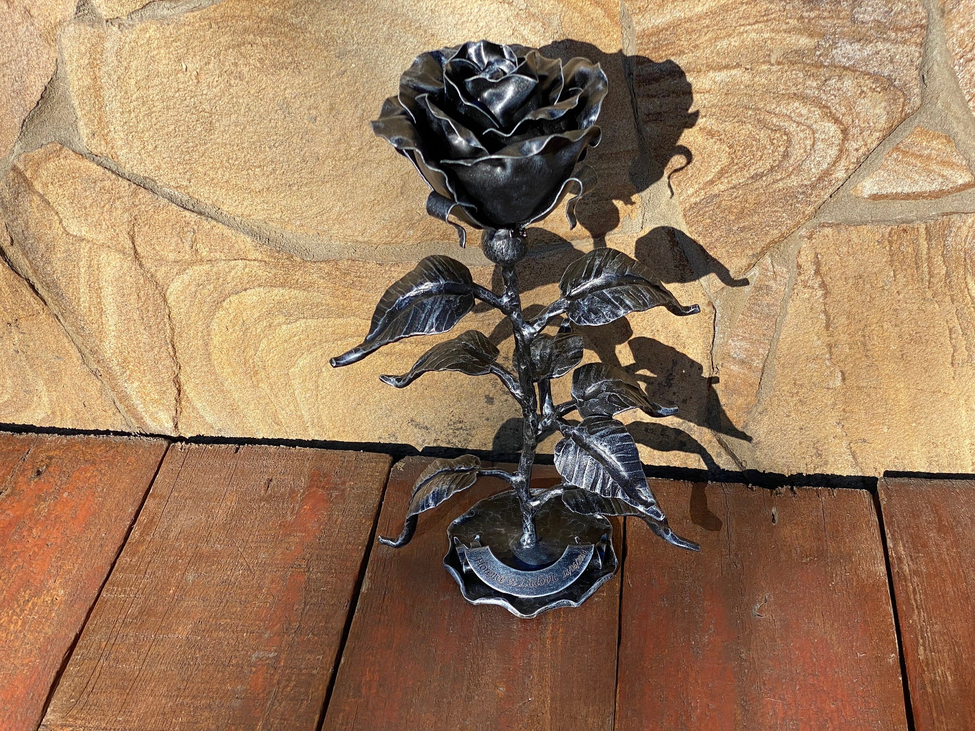 Personalized gift, iron rose, iron gift, 6th anniversary, iron anniversary, steel anniversary,11th anniversary,wedding anniversary,Christmas