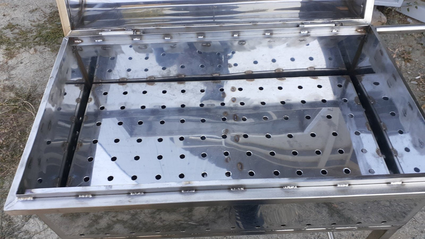 Grill, mangal, BBQ, camping, cooking equipment, bushcraft, stainless steel, fire pit, portable grill, camping fire pit,camping cooking grill