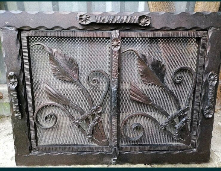 Oven door, furnace door, stove door, fireplace, birthday, Christmas, anniversary, iron gift, iron anniversary, fire poker, fireplace screen