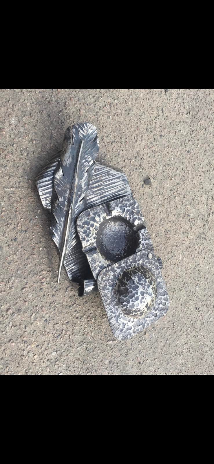 Ashtray, 6th anniversary, ash tray, iron gift, cigar, smoker accessories, cigar holder, gift for smoker, mens gift, anniversary, smoker art