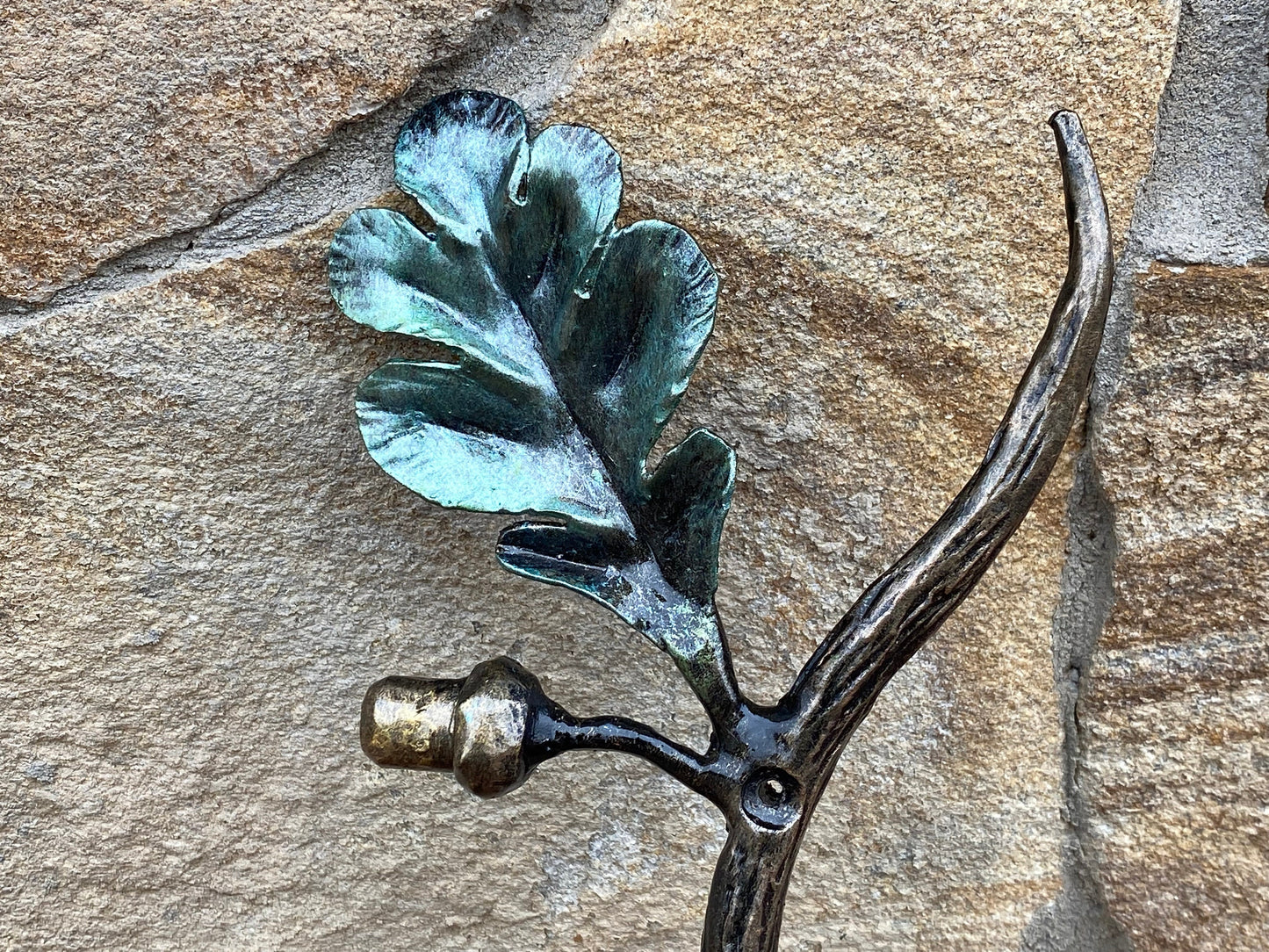 Door pull, fox, door handle, door, oak, acorn, forest, wild nature, Christmas, animal, mushroom, anniversary, iron gift, steel gift, mother