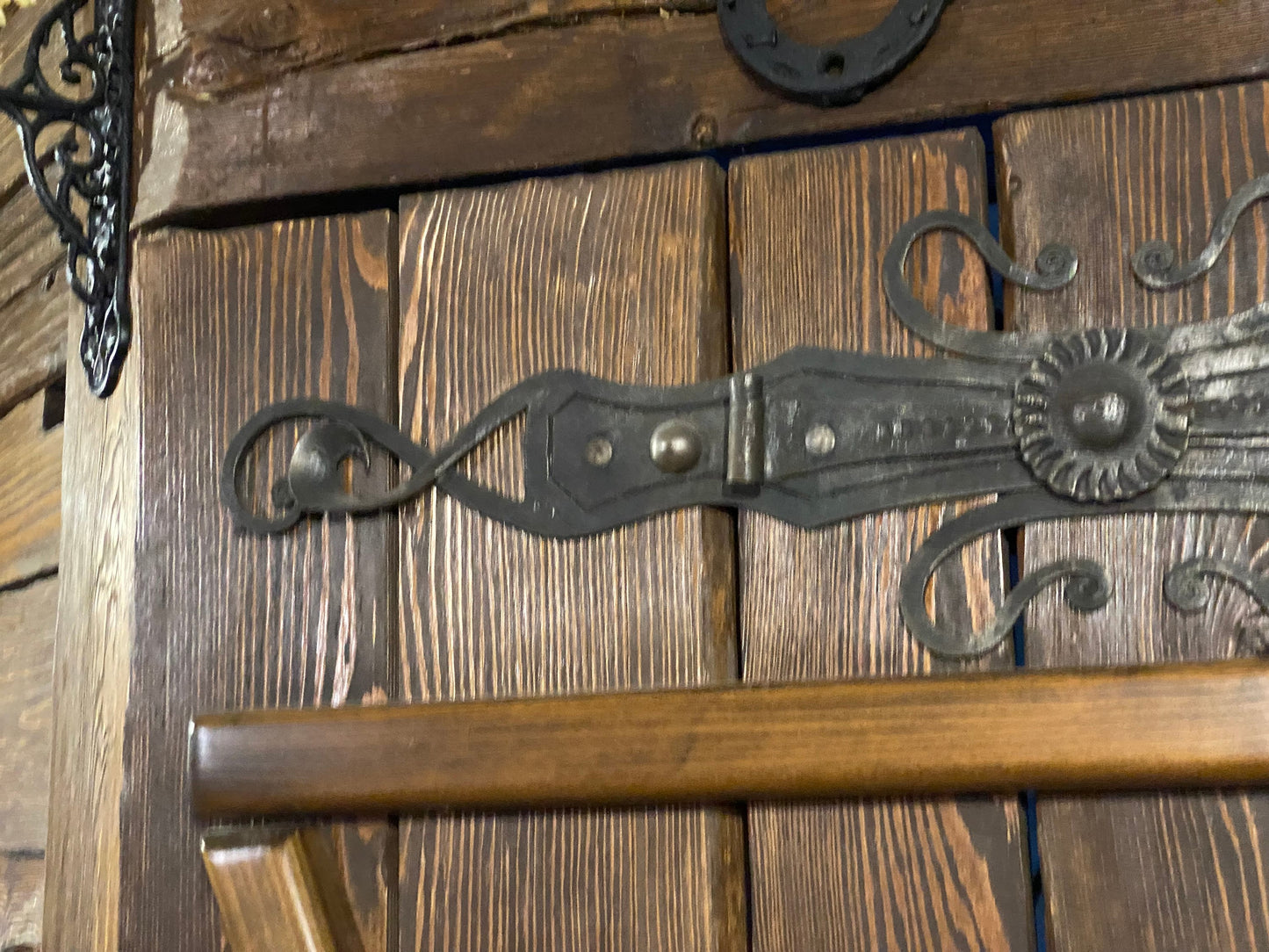 Hinges, strap hinge, latch, lock, hardware, steel gift, Fathers Day, birthday gift, 6th anniversary, moving gift, Christmas, gate, wicket