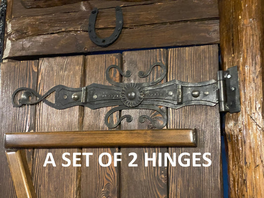 Hinges, strap hinge, latch, lock, hardware, steel gift, Fathers Day, birthday gift, 6th anniversary, moving gift, Christmas, gate, wicket
