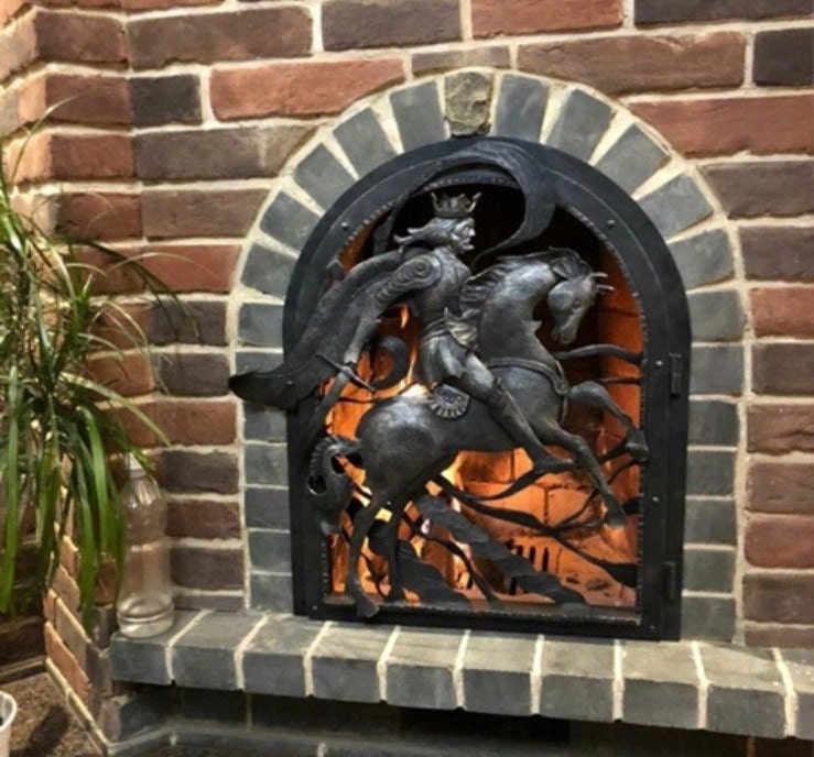 Fireplace decor, oven, groomsmen, groom, mens gift, medieval, military, horse, Christmas, new house,anniversary,fireplace,wedding,bridesmaid