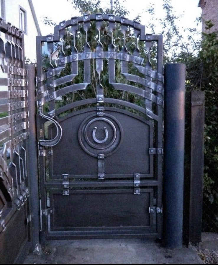Wicket, gate, door, fence, yard, garden, balcony, privacy screen, railing, handrail, birthday, Christmas, anniversary, steel gift, new home