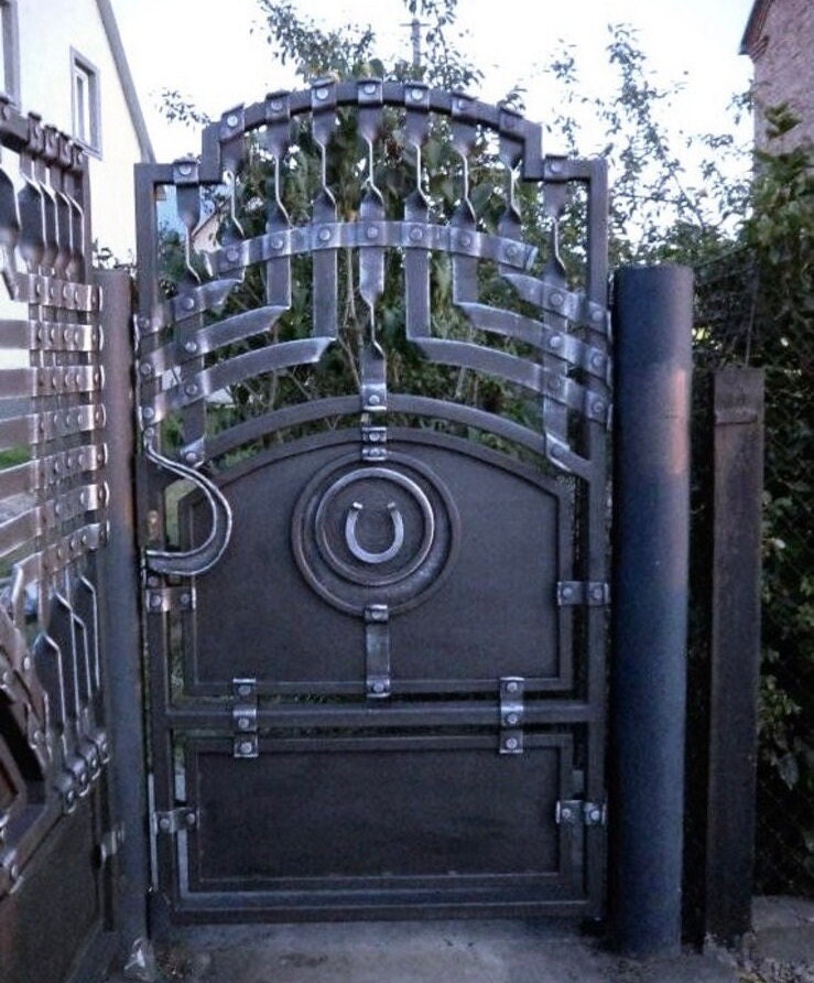 Wicket, gate, door, fence, yard, garden, balcony, privacy screen, railing, handrail, birthday, Christmas, anniversary, steel gift, new home