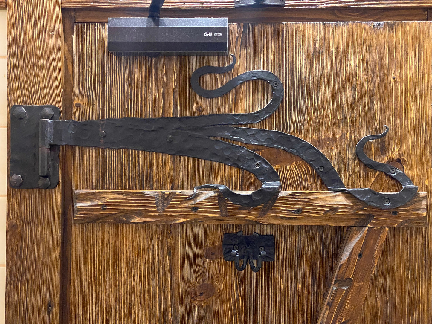 Hinge, strap hinge, latch, lock, hardware, curtain, iron gift, gift for dad, birthday gift, 6th anniversary,moving gift,Christmas,gate decor