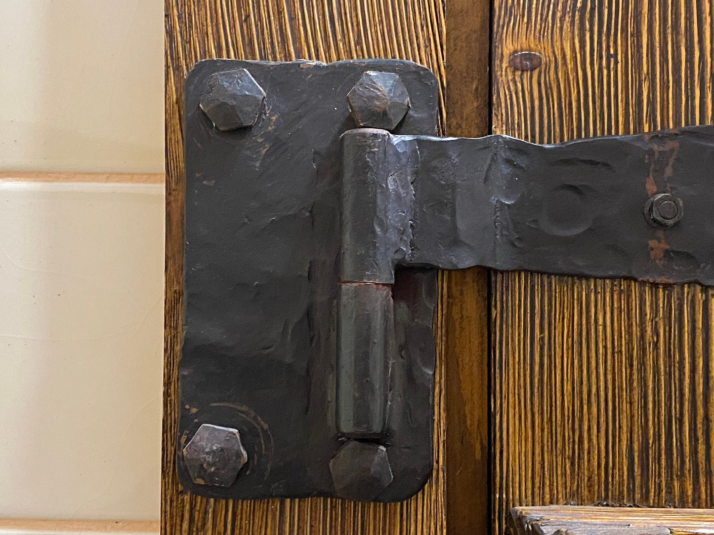Hinge, strap hinge, latch, lock, hardware, curtain, iron gift, gift for dad, birthday gift, 6th anniversary,moving gift,Christmas,gate decor