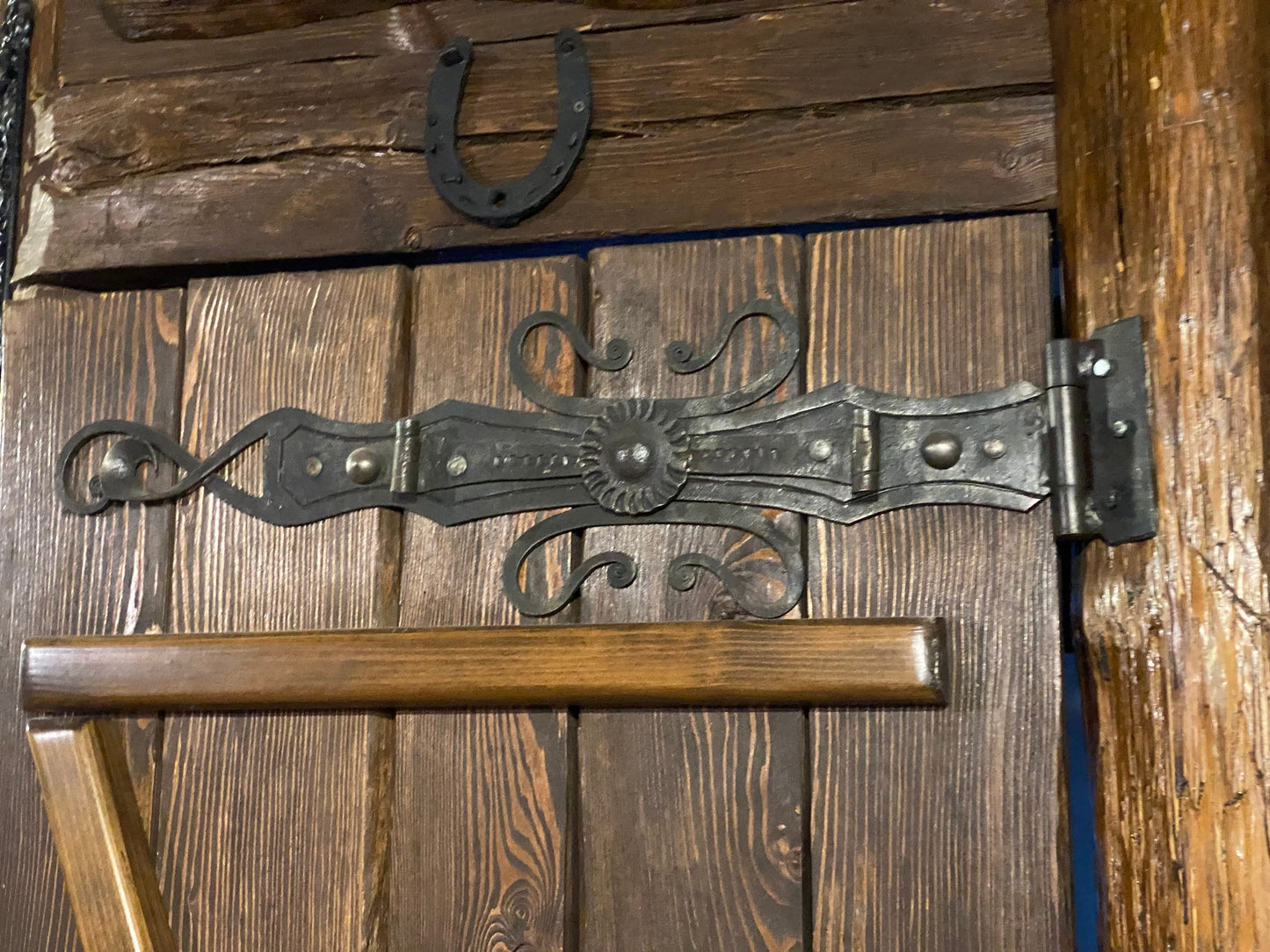 Hinges, strap hinge, latch, lock, hardware, steel gift, Fathers Day, birthday gift, 6th anniversary, moving gift, Christmas, gate, wicket
