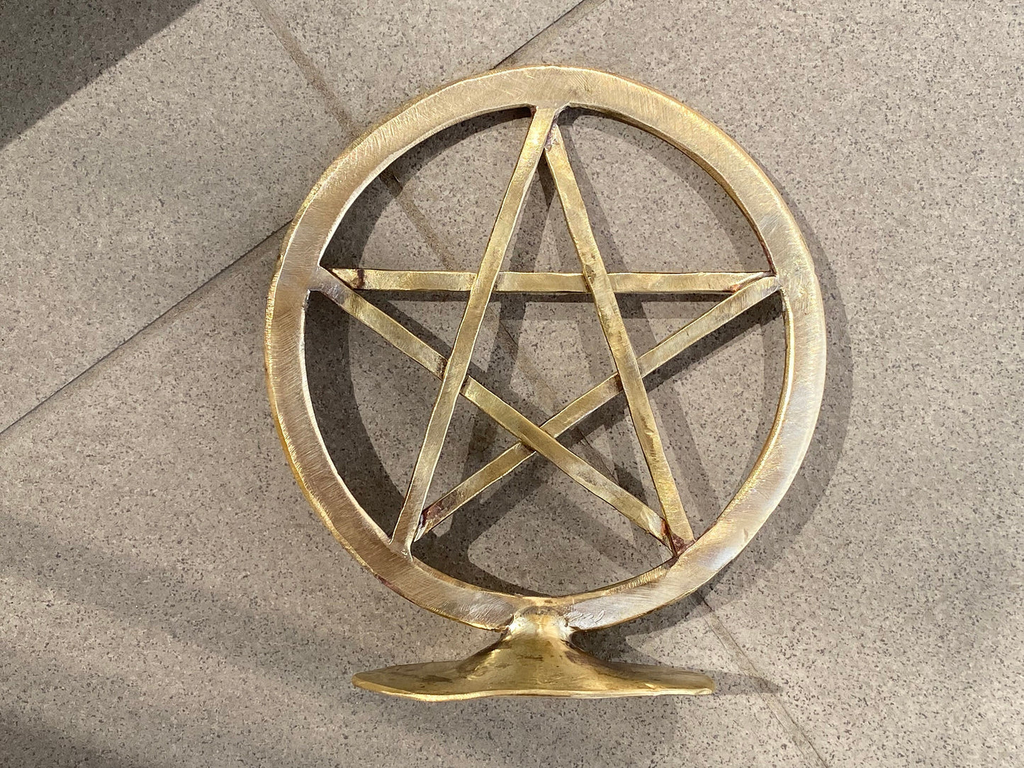 Bronze pentacle, bronze gift, 8th anniversary, bronze gift idea, bronze jewelry, Bronze Age, 19th anniversary, bronze anniversary, pentacle