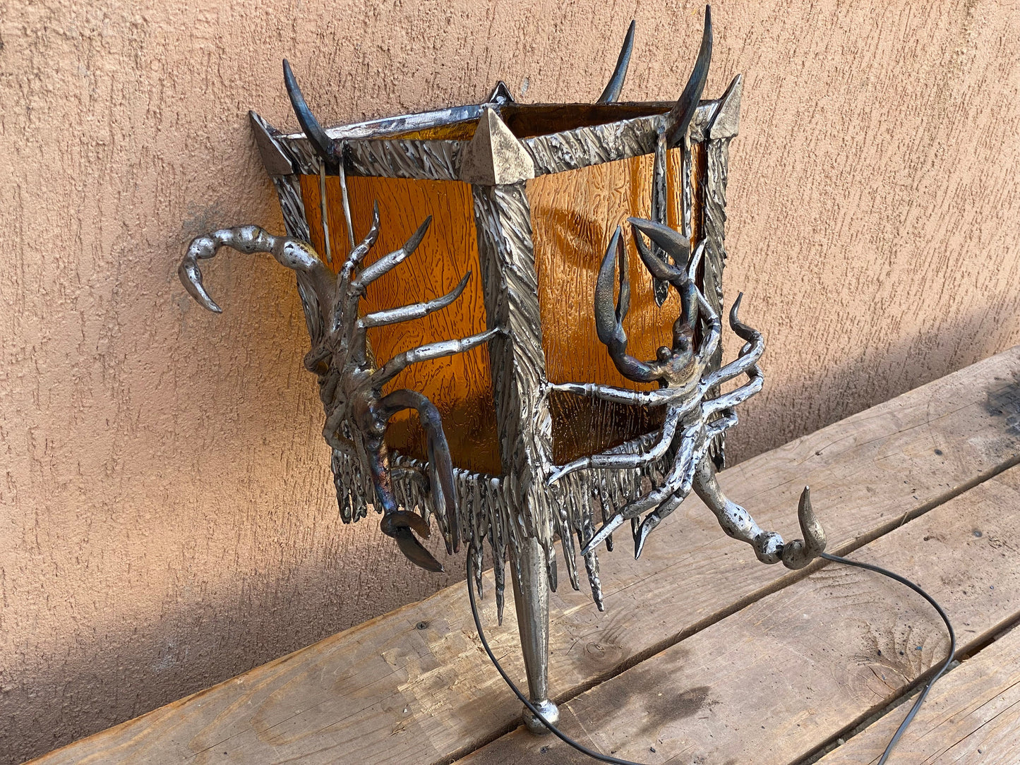 Wall lamp, scorpion, wall sconce, Halloween, birthday, Christmas, skull, grave, cemetry, coffin, military, crematorium, grief, funeral