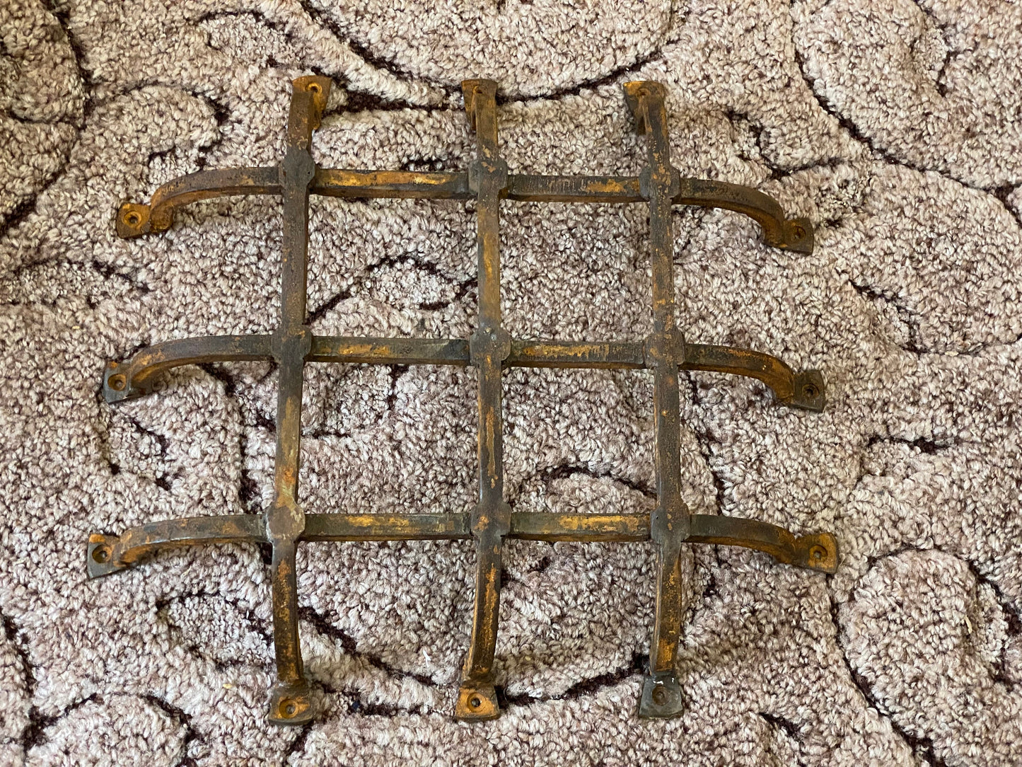 Door grille, grille, grate, grid, gate, grille bar, grate grill, entrance door, rustic, medieval, viking, antique, iron gift, steel gift