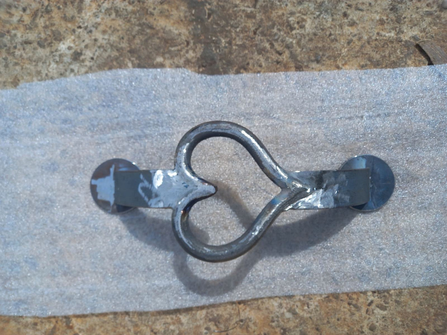 Door handle, door pull, heart, 6th anniversary, room decor, iron gift, barn, entrance, bathroom, birthday, engagement,betrothal,love,wedding
