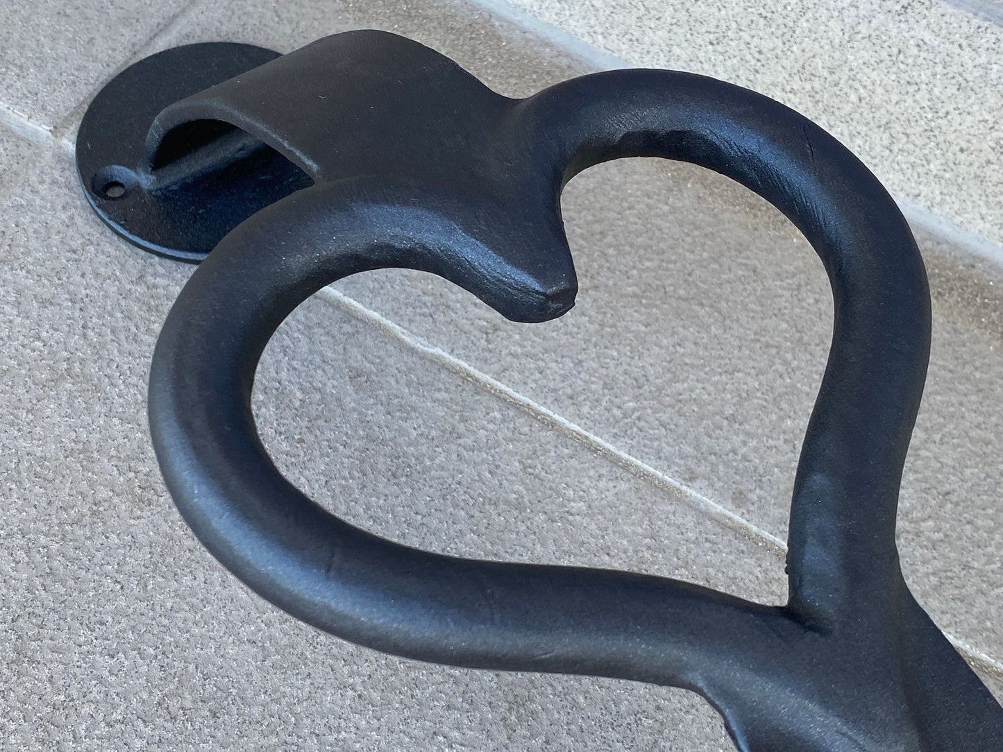 Door handle, door pull, heart, 6th anniversary, room decor, iron gift, barn, entrance, bathroom, birthday, engagement,betrothal,love,wedding
