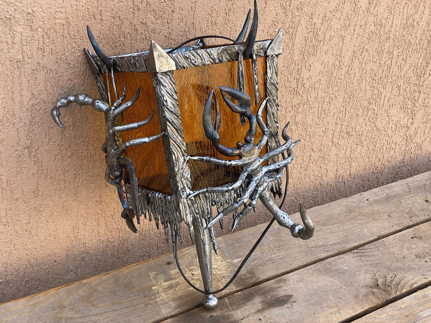 Wall lamp, scorpion, wall sconce, Halloween, birthday, Christmas, skull, grave, cemetry, coffin, military, crematorium, grief, funeral