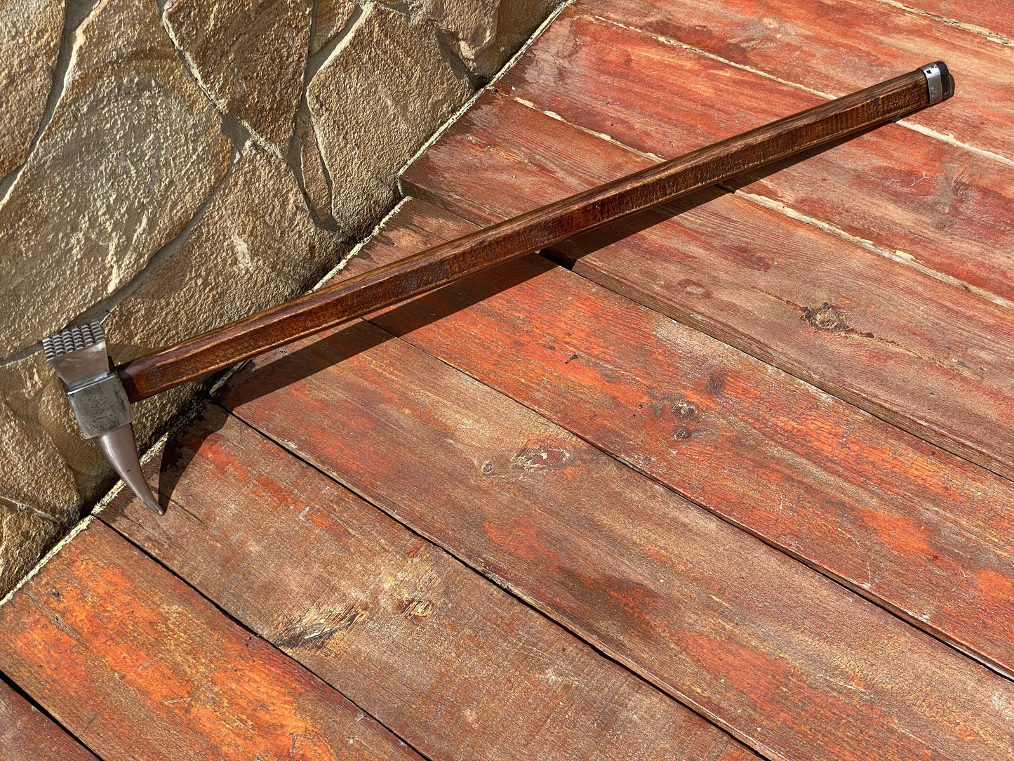 Walking cane, personalized gift, hammer, walking stick, cane, stick, steel gift, iron gift, war hammer, mens gifts, pension, travelers gift