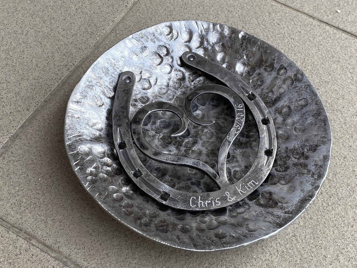 Dices, personalized tray, personalized bowl, tray, bowl, 6th anniversary, 11th anniversary, dice game, steel gift, iron gift, dice box