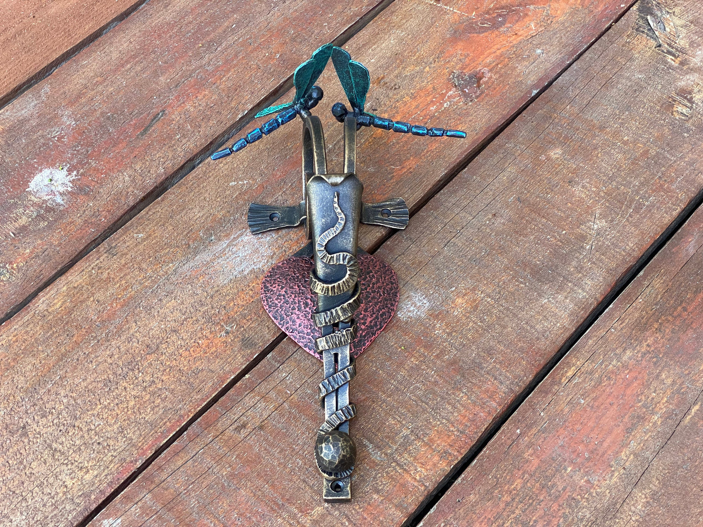 Door handle, dragonfly, heart, birthday, Christmas, door pull, wild nature, love sign, wedding, bridesmaid, anniversary, barn, bride, groom