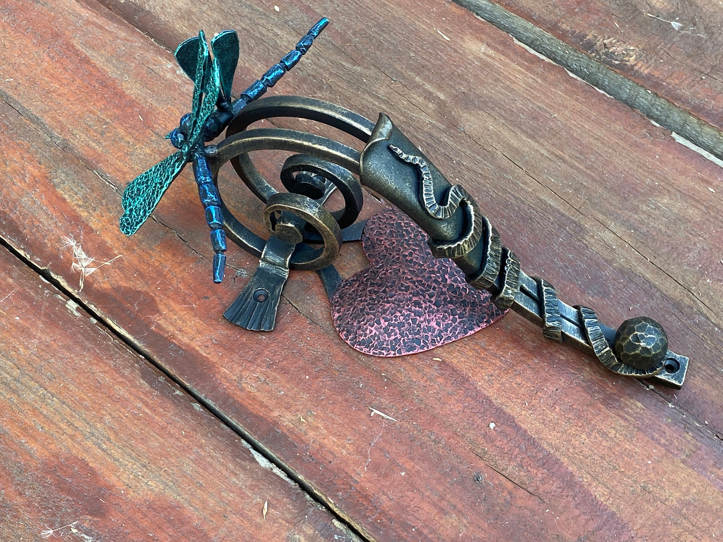 Door handle, dragonfly, heart, birthday, Christmas, door pull, wild nature, love sign, wedding, bridesmaid, anniversary, barn, bride, groom