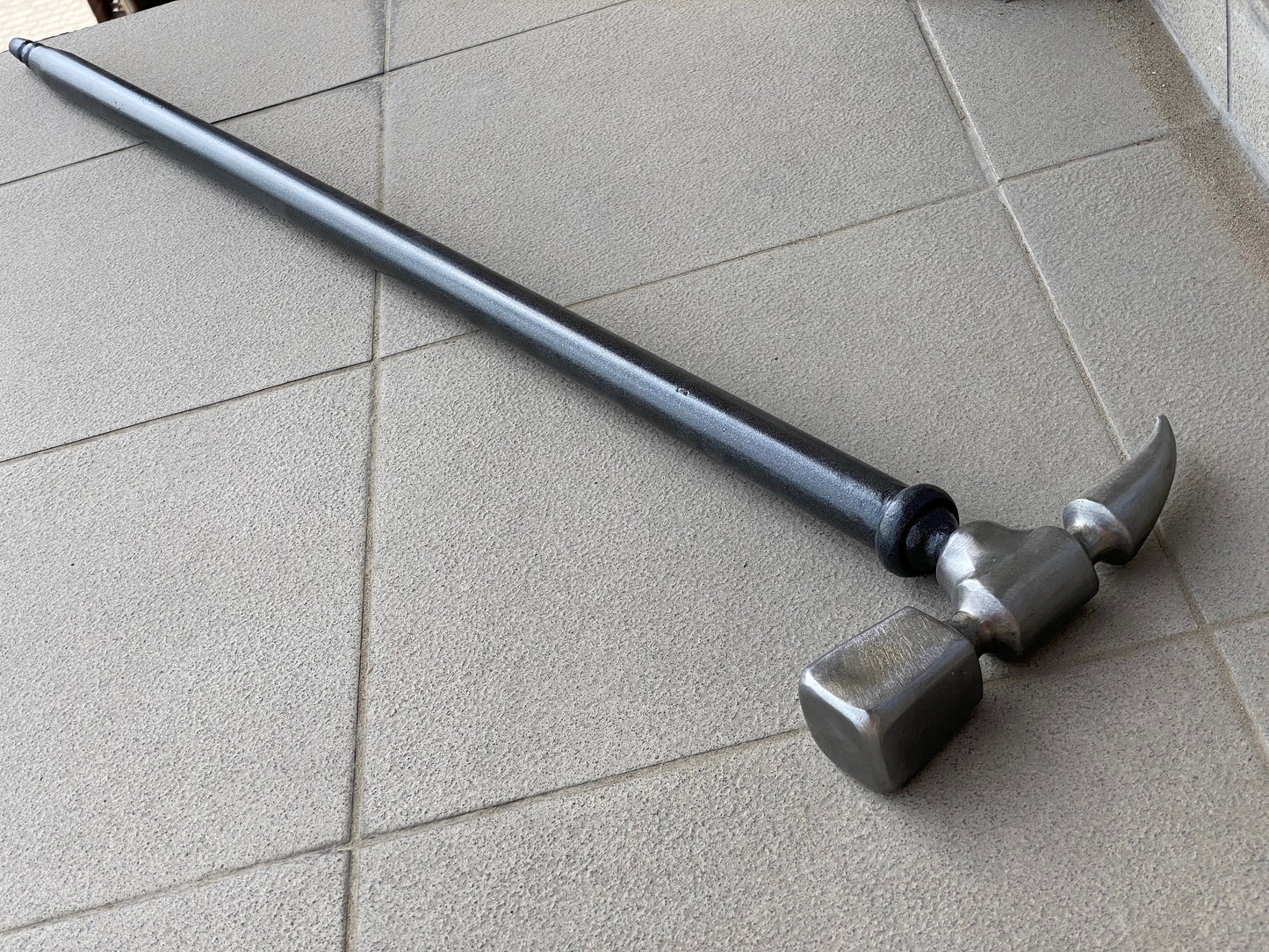 Walking cane, hammer, walking stick, cane, stick, steel gift, iron gift, war hammer, mens gifts,pension,travelers gift,grandfather,Christmas