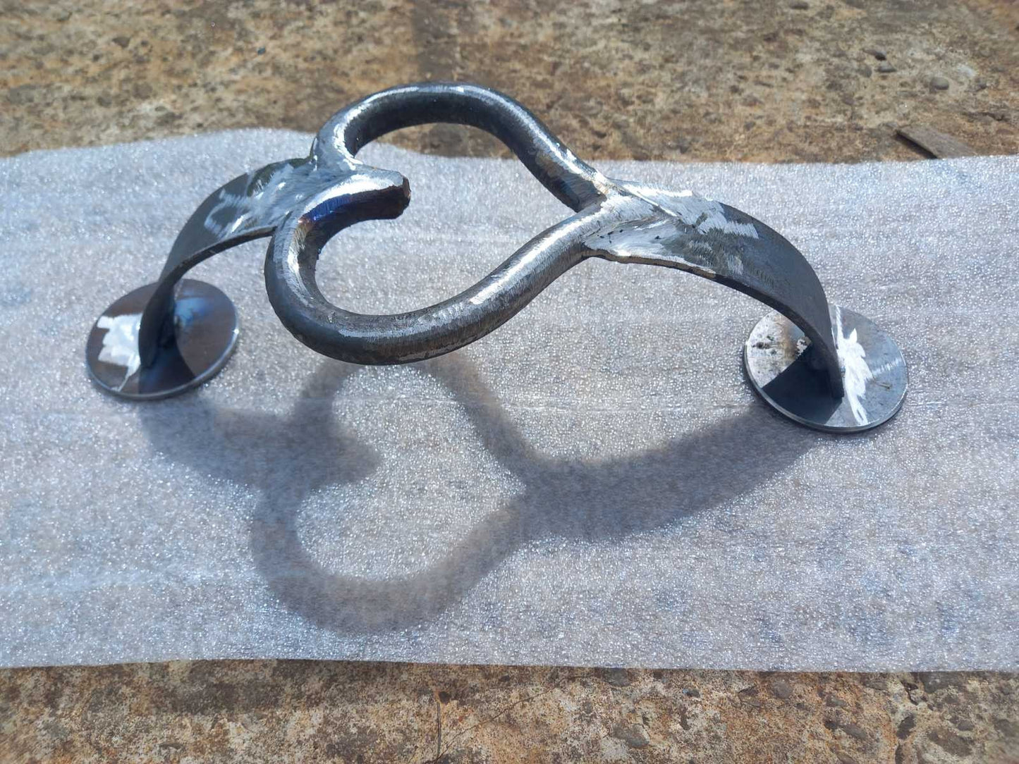 Door handle, door pull, heart, 6th anniversary, room decor, iron gift, barn, entrance, bathroom, birthday, engagement,betrothal,love,wedding