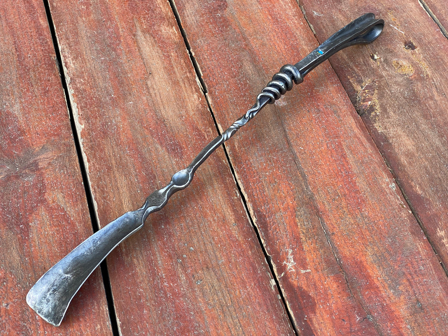 Shoehorn, anniversary, shoe horn, blacksmith, entryway decor, shoe accessories, iron gift, steel gift, personalized gift, 6th anniversary