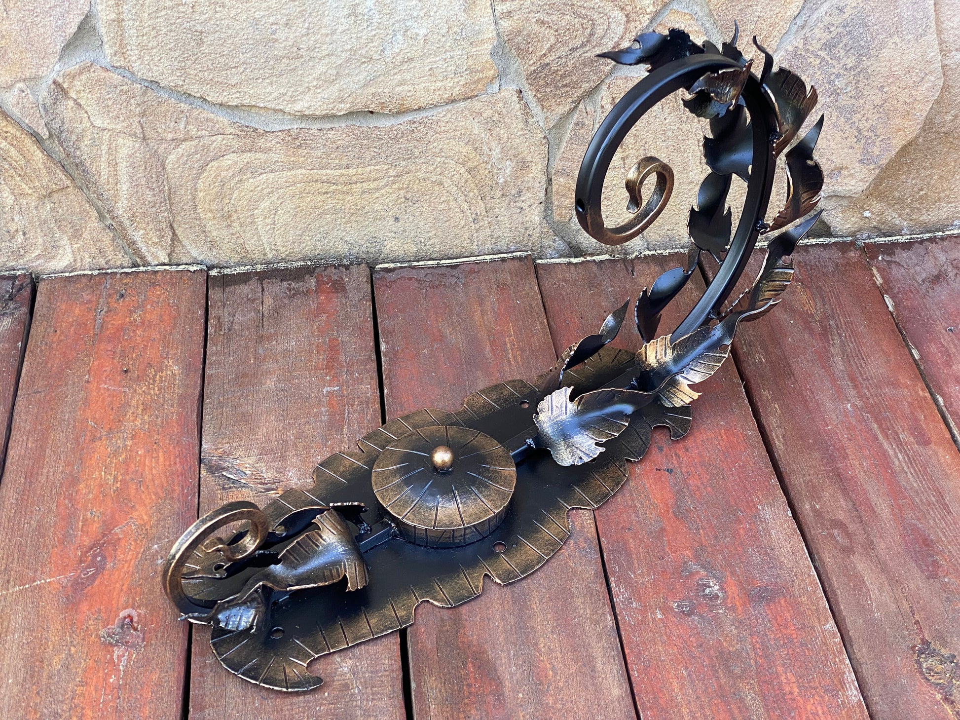 Planter hook, hook, wall hook, leaves, plant hanger, hanger, plant holder, 6th anniversary gift, flowerpot, iron gift, birthday, Mothers Day