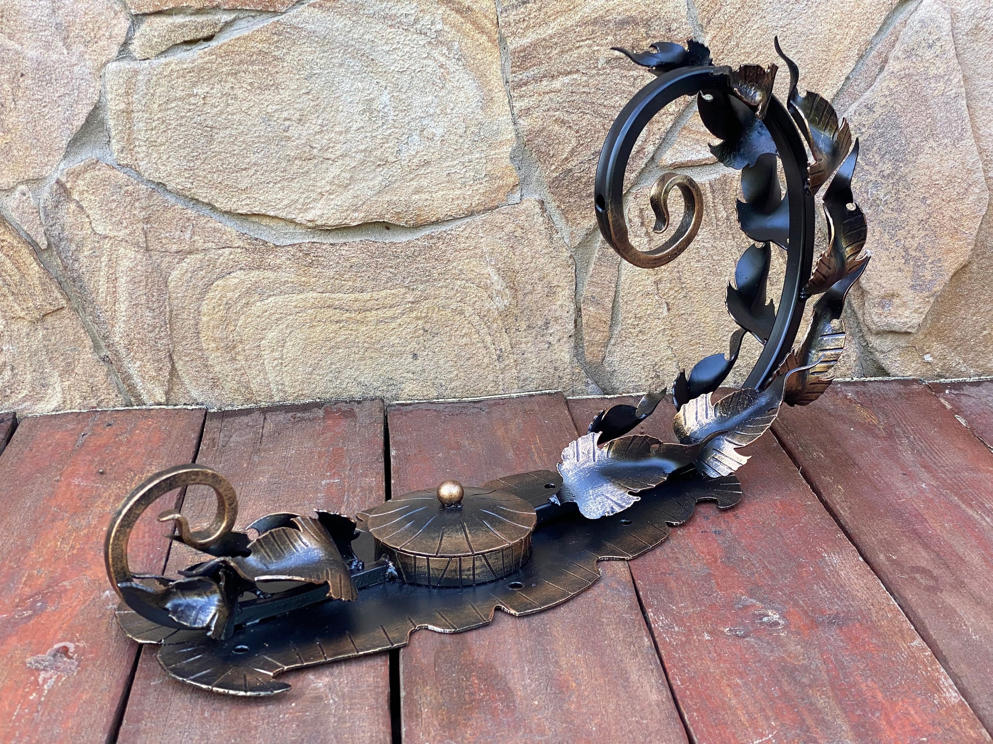 Planter hook, hook, wall hook, leaves, plant hanger, hanger, plant holder, 6th anniversary gift, flowerpot, iron gift, birthday, Mothers Day