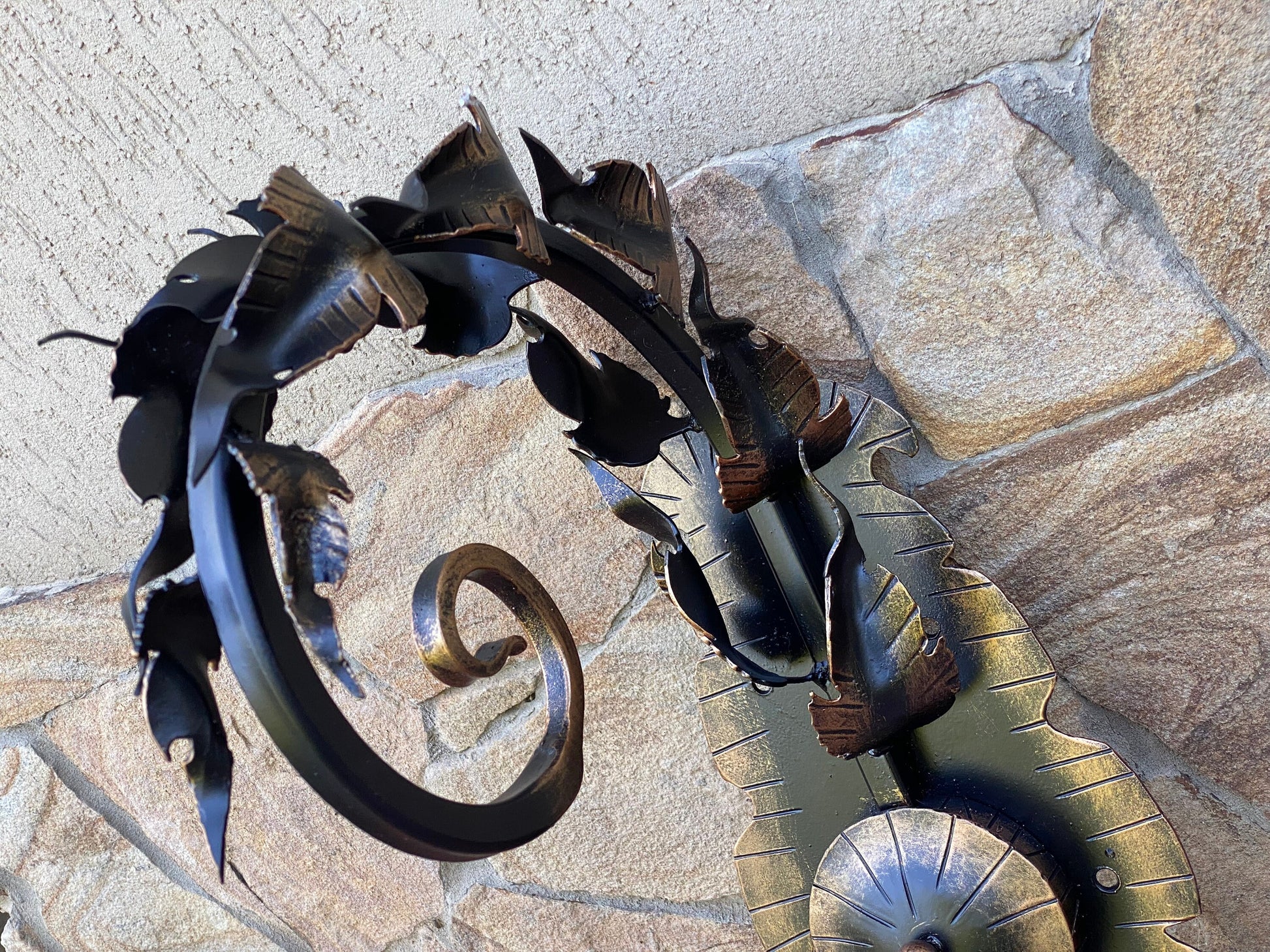 Planter hook, hook, wall hook, leaves, plant hanger, hanger, plant holder, 6th anniversary gift, flowerpot, iron gift, birthday, Mothers Day