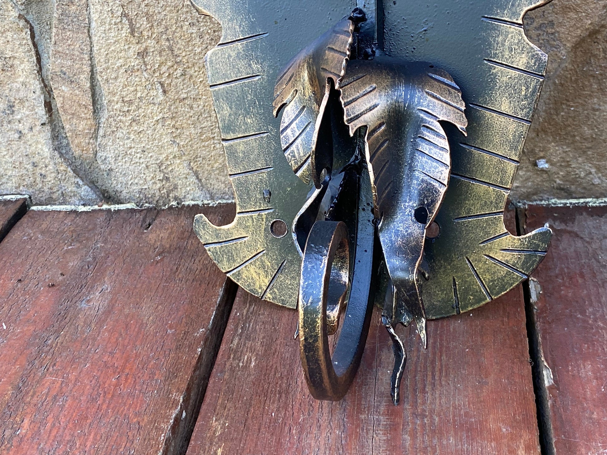 Planter hook, hook, wall hook, leaves, plant hanger, hanger, plant holder, 6th anniversary gift, flowerpot, iron gift, birthday, Mothers Day