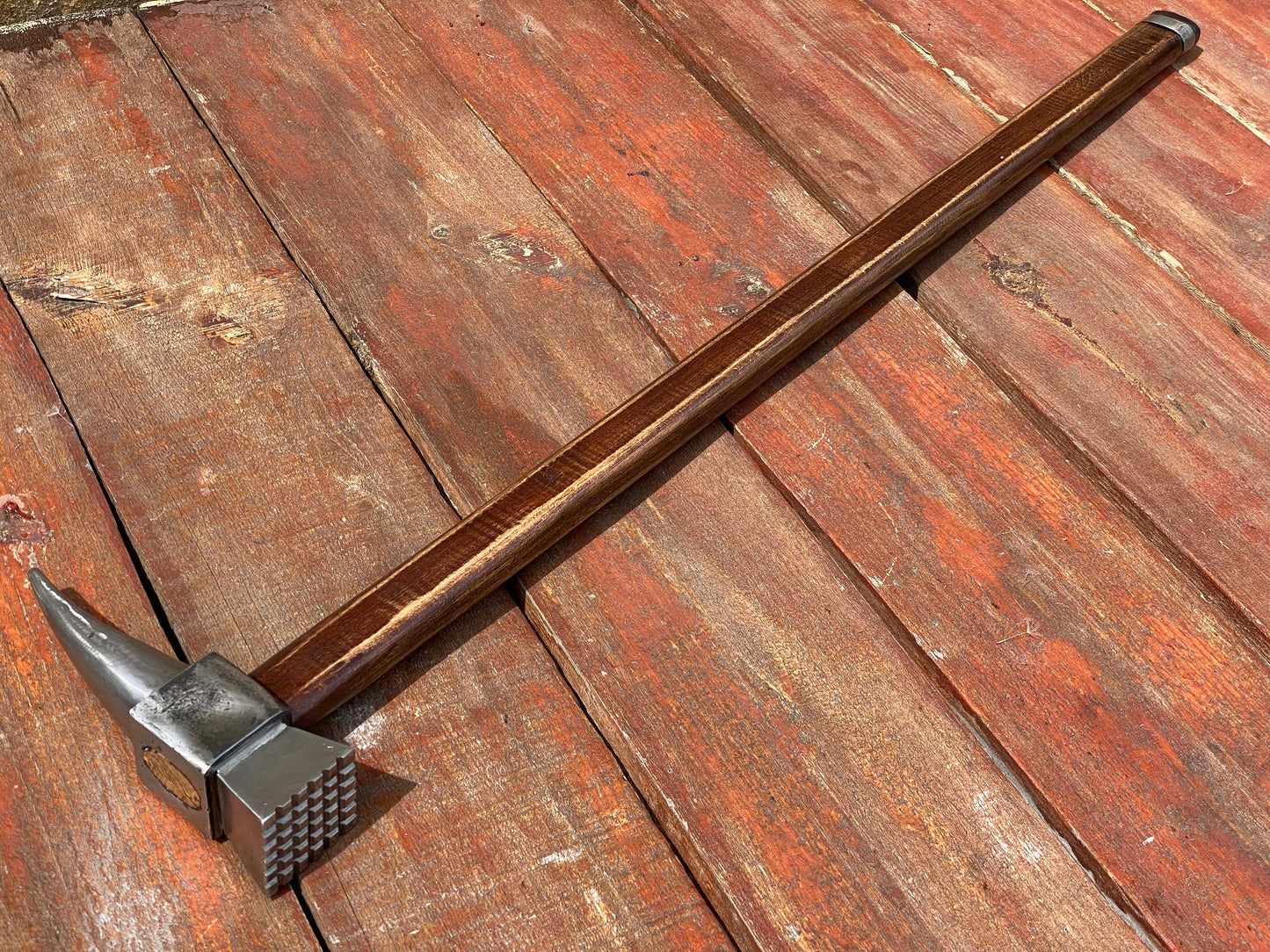 Walking cane, personalized gift, hammer, walking stick, cane, stick, steel gift, iron gift, war hammer, mens gifts, pension, travelers gift