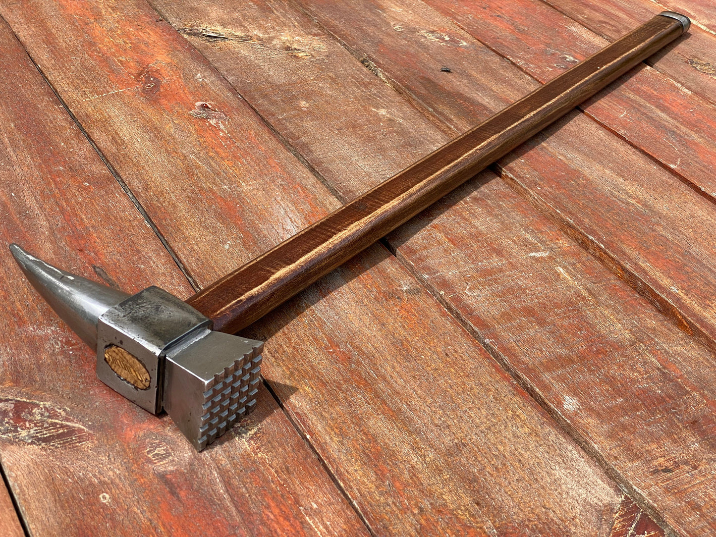 Walking cane, personalized gift, hammer, walking stick, cane, stick, steel gift, iron gift, war hammer, mens gifts, pension, travelers gift