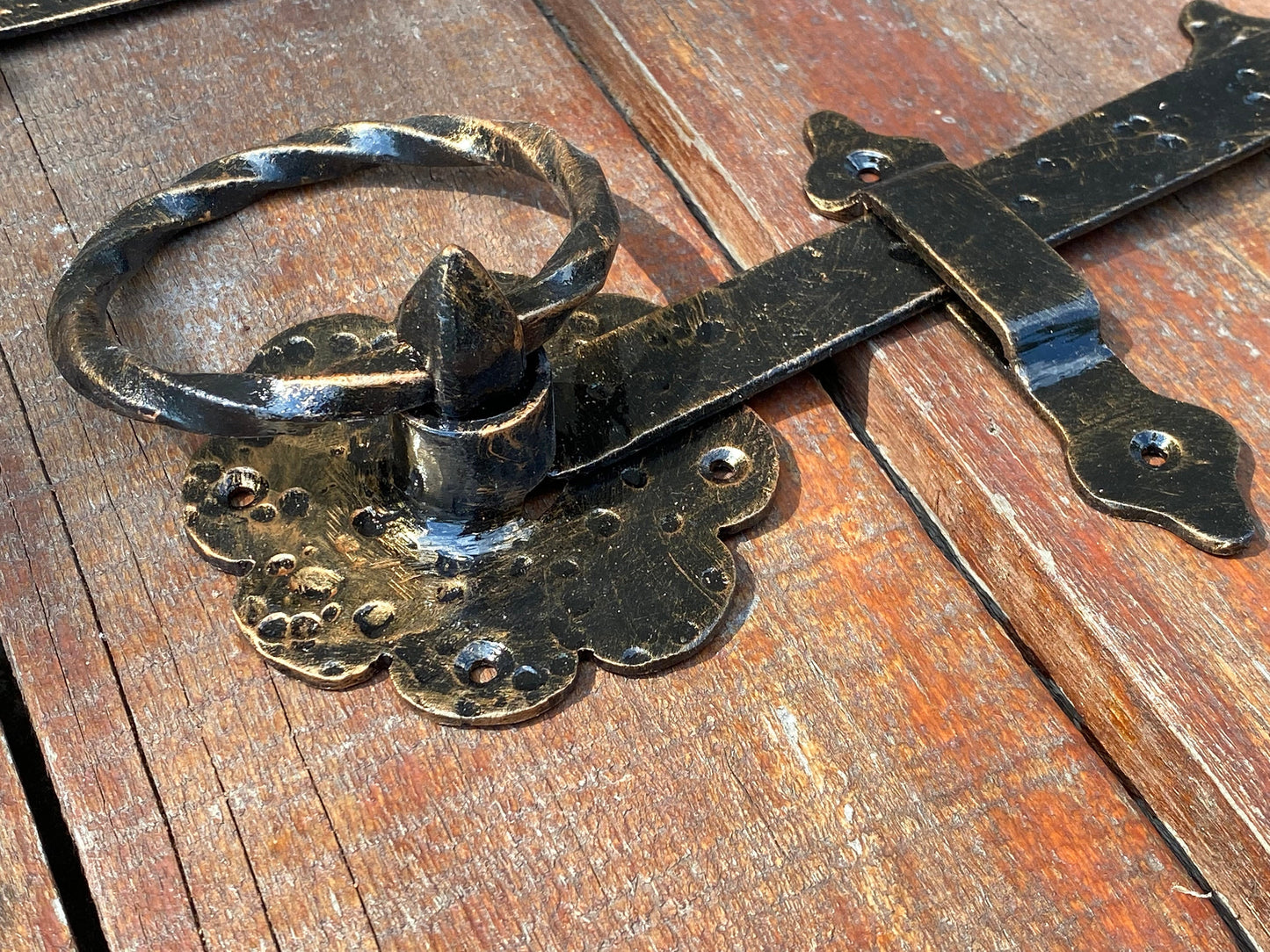 Hinge, latch, gate hardware, door hardware, door handle, blacksmith, medieval, garden, yard, Christmas, DIY, anniversary, midcentury, nail