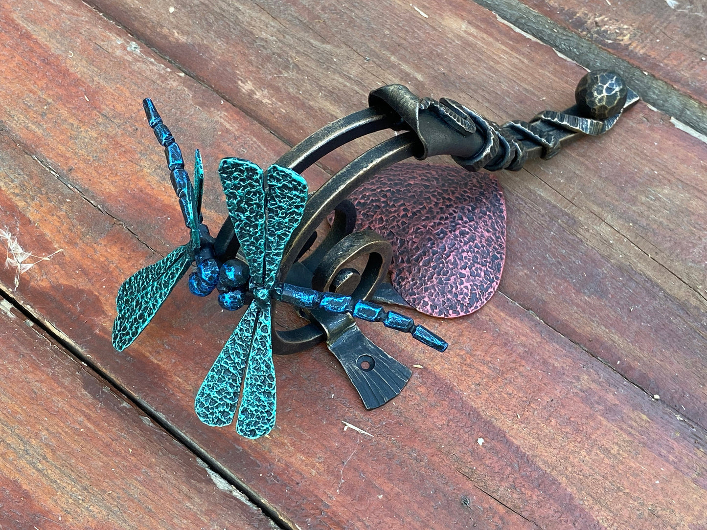 Door handle, dragonfly, heart, birthday, Christmas, door pull, wild nature, love sign, wedding, bridesmaid, anniversary, barn, bride, groom