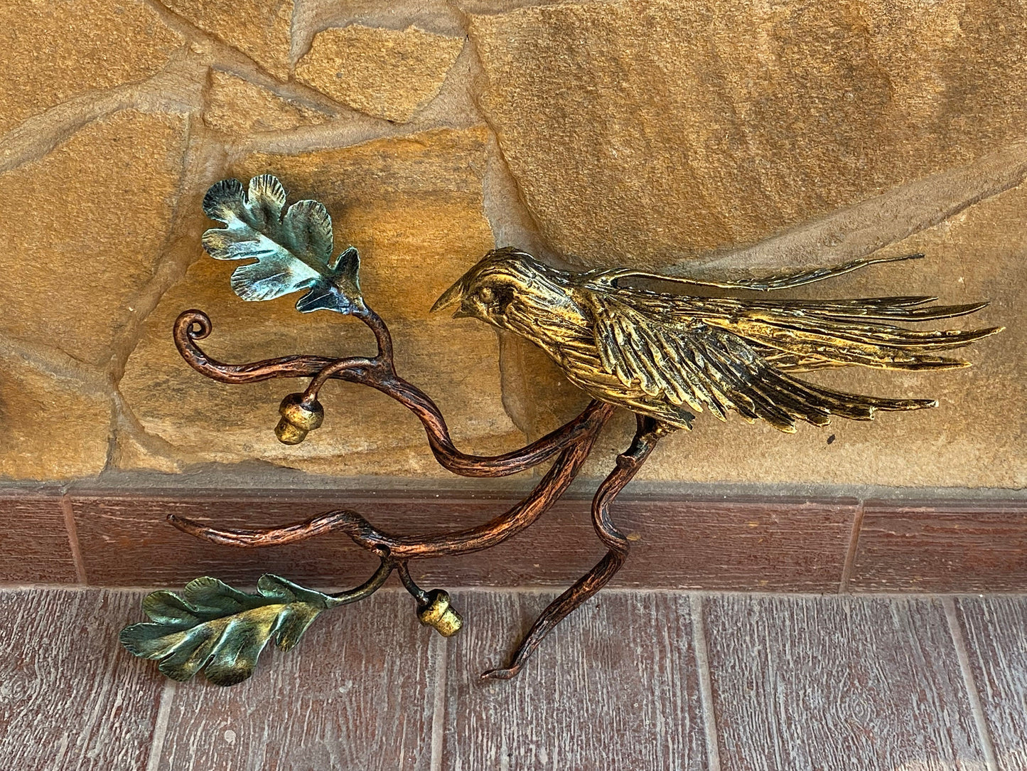 Entryway hook, wall hook, wall hanger, key hook, key holder, hallway, hanger, towel ring, towel hook, kitchen hook, hook, bird, oak, acorn