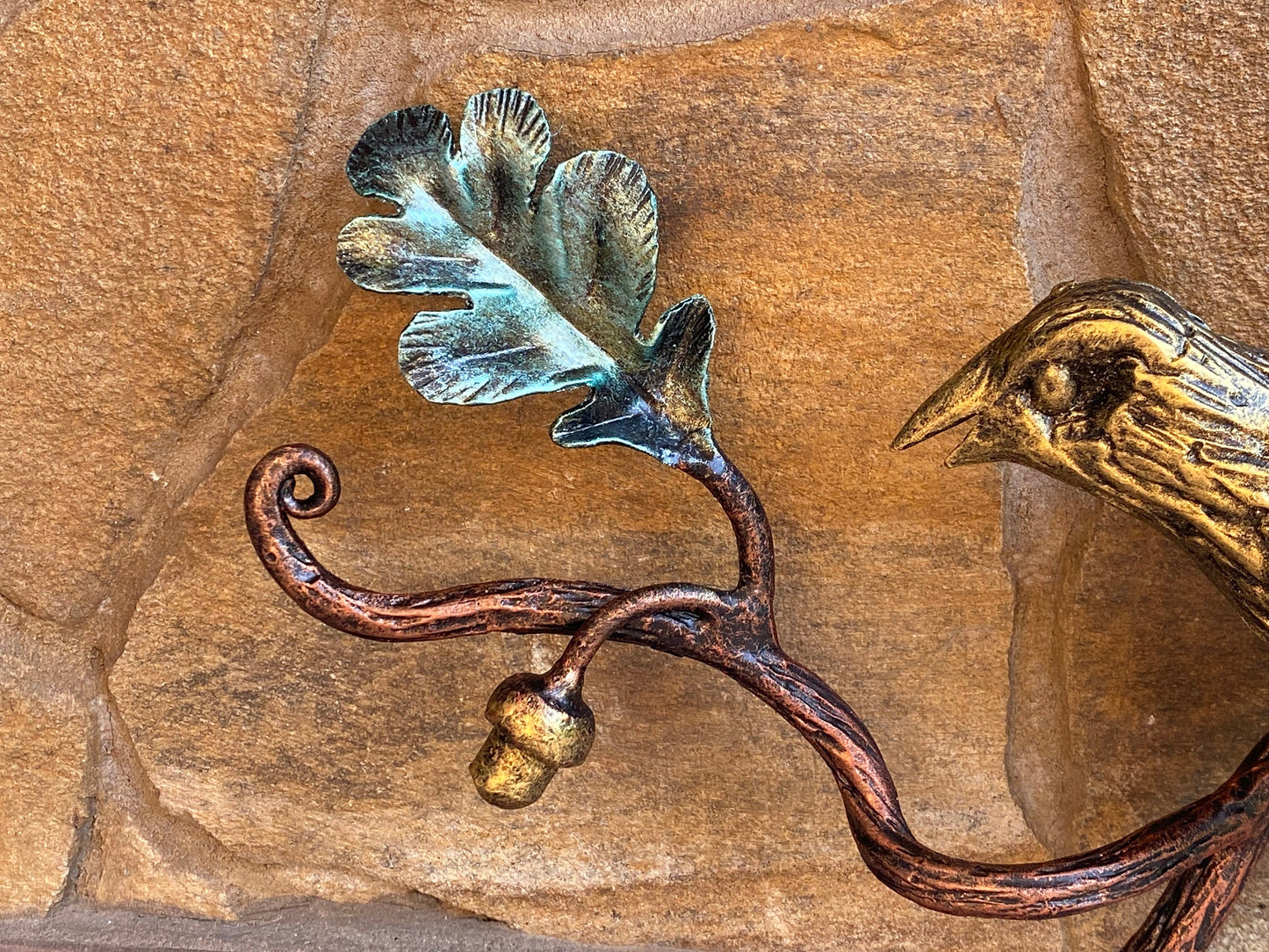 Entryway hook, wall hook, wall hanger, key hook, key holder, hallway, hanger, towel ring, towel hook, kitchen hook, hook, bird, oak, acorn