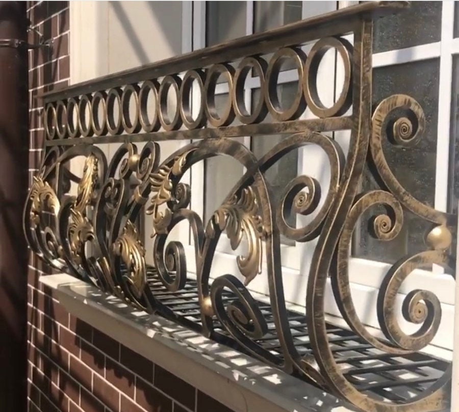 Window guard, metal panel, window grille, plant holder, iron gift, Mothers Day, steel gift, guard, anniversary, new home, Christmas, grandma