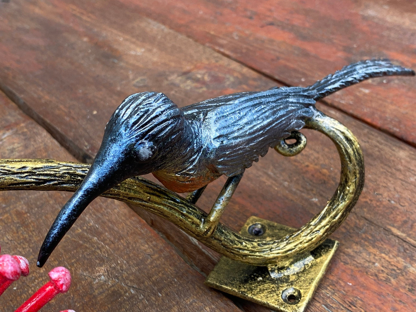Door handle, bird, flower, South Africa, door pull, Christmas, birthday, nature,Mothers Day,anniversary,house renovation,iron gift,barn pull