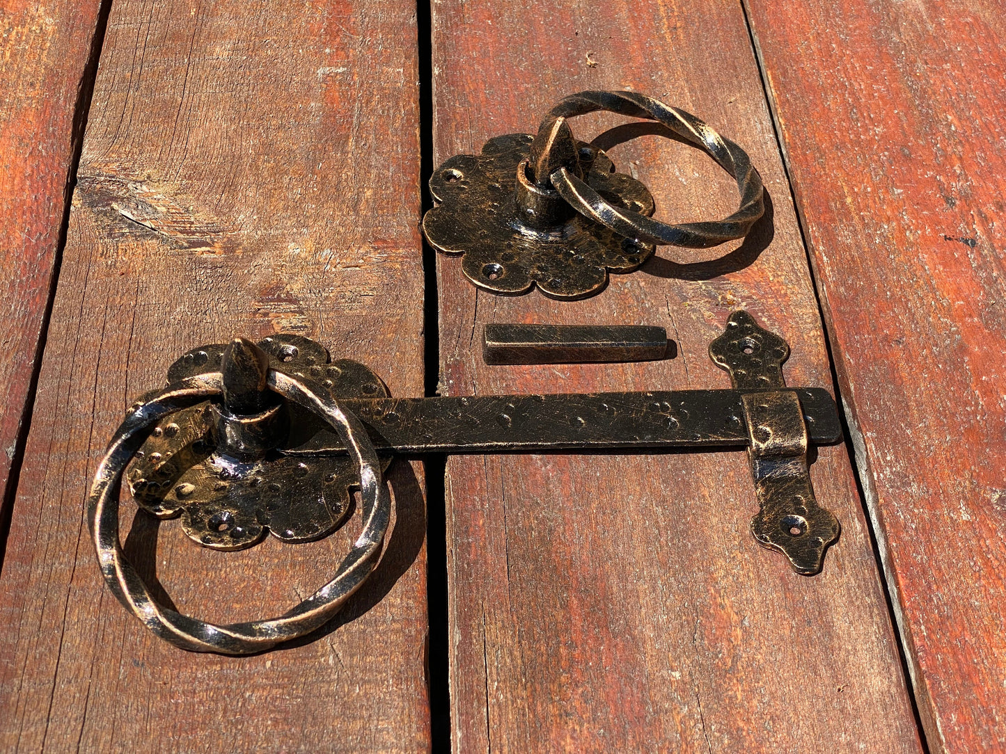 Hinge, latch, gate hardware, door hardware, door handle, blacksmith, medieval, garden, yard, Christmas, DIY, anniversary, midcentury, nail