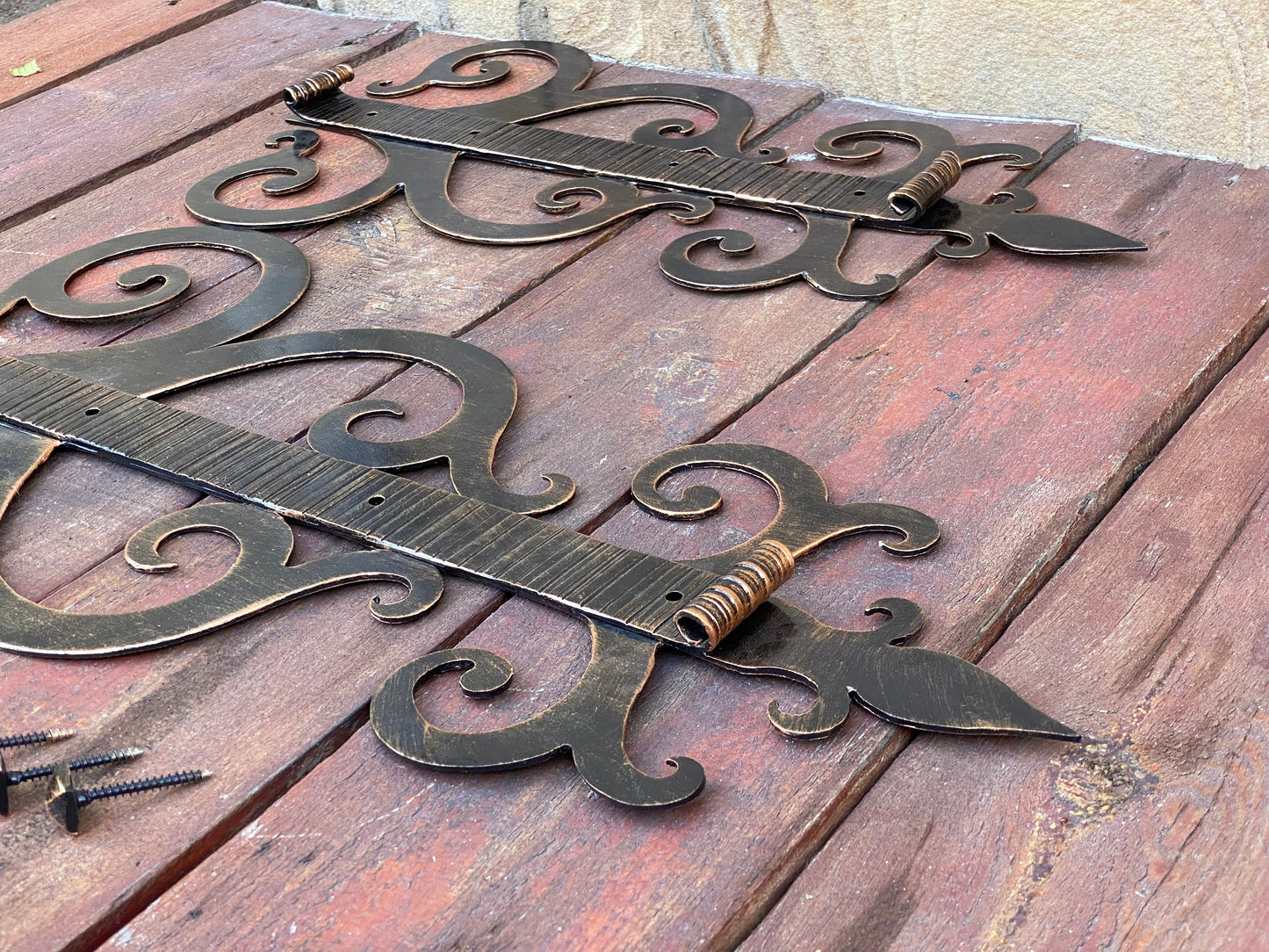 Hinge, medieval, rustic, window grille, gate, strap hinge, door, hardware, antique, renovation, Christmas, birthday, anniversary, rivet