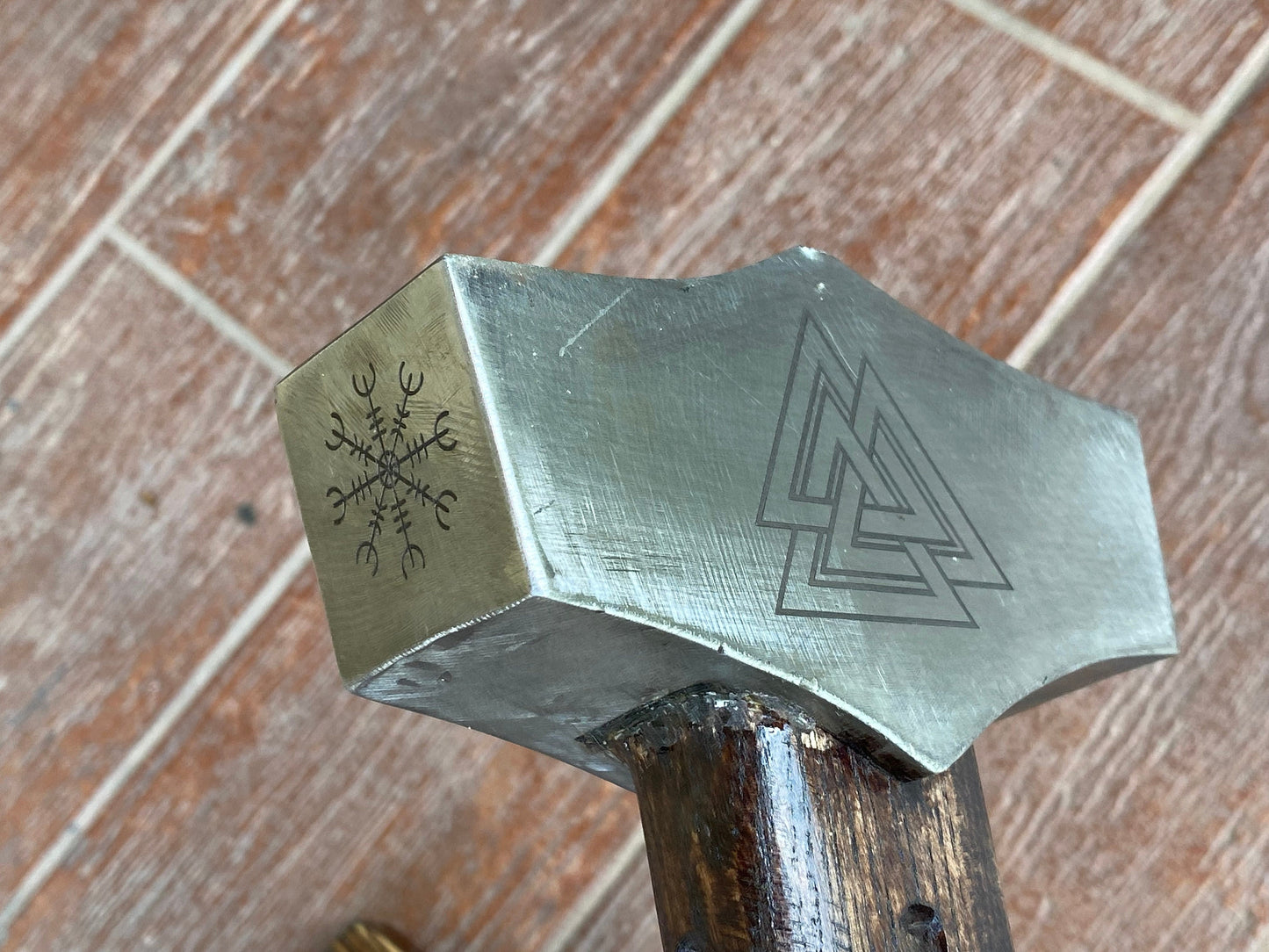 Hammer holder, hammer, viking hammer, mens gift, viking, wooden gift, birthday, Christmas, anniversary, iron gift, steel gift, Fathers Day