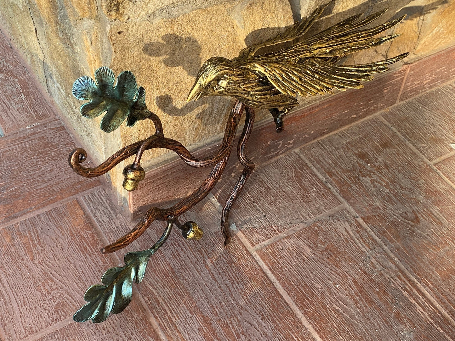 Entryway hook, wall hook, wall hanger, key hook, key holder, hallway, hanger, towel ring, towel hook, kitchen hook, hook, bird, oak, acorn