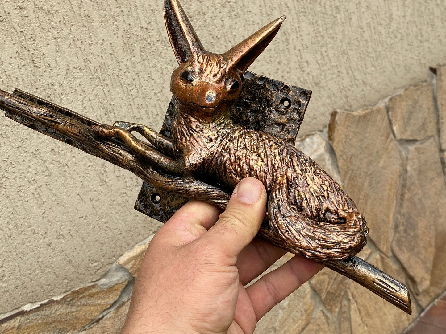 Latch, door latch, fox, rabbit, nature, birthday, door handle, gate latch, gate lock, door lock, Christmas, lock, barn, forest, animal, zoo