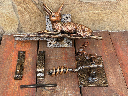 Latch, door latch, fox, rabbit, nature, birthday, door handle, gate latch, gate lock, door lock, Christmas, lock, barn, forest, animal, zoo