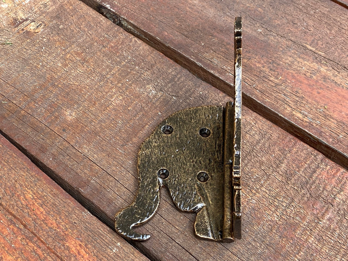 Animal hinge, strap hinge, kangaroo, shutter hinge, animal, hinge, hardware, gate, Christmas, birthday, anniversary, wedding, hand forged