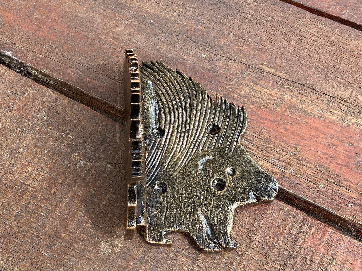 Animal hinge, strap hinges, porcupine, animal lover, hinge, door hardware, gate, Christmas, birthday,anniversary, iron gift,door hinge,bride
