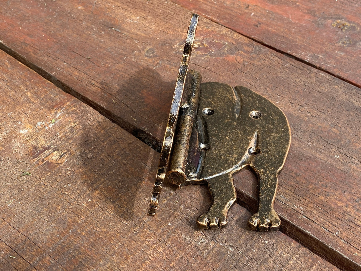 Animal hinge, strap hinges, rhino, savannah, animal, Africa, hinge, hardware, gate, kids room, birthday, kids gift, door hinge, blacksmith