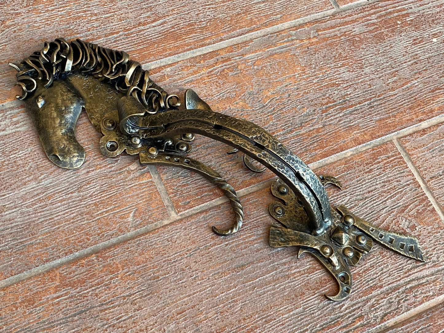 Door handle, horse, barn, horse lover, stable, animal, wild nature, horse racing, Christmas, wedding, anniversary, stallion, horseshoe, dad