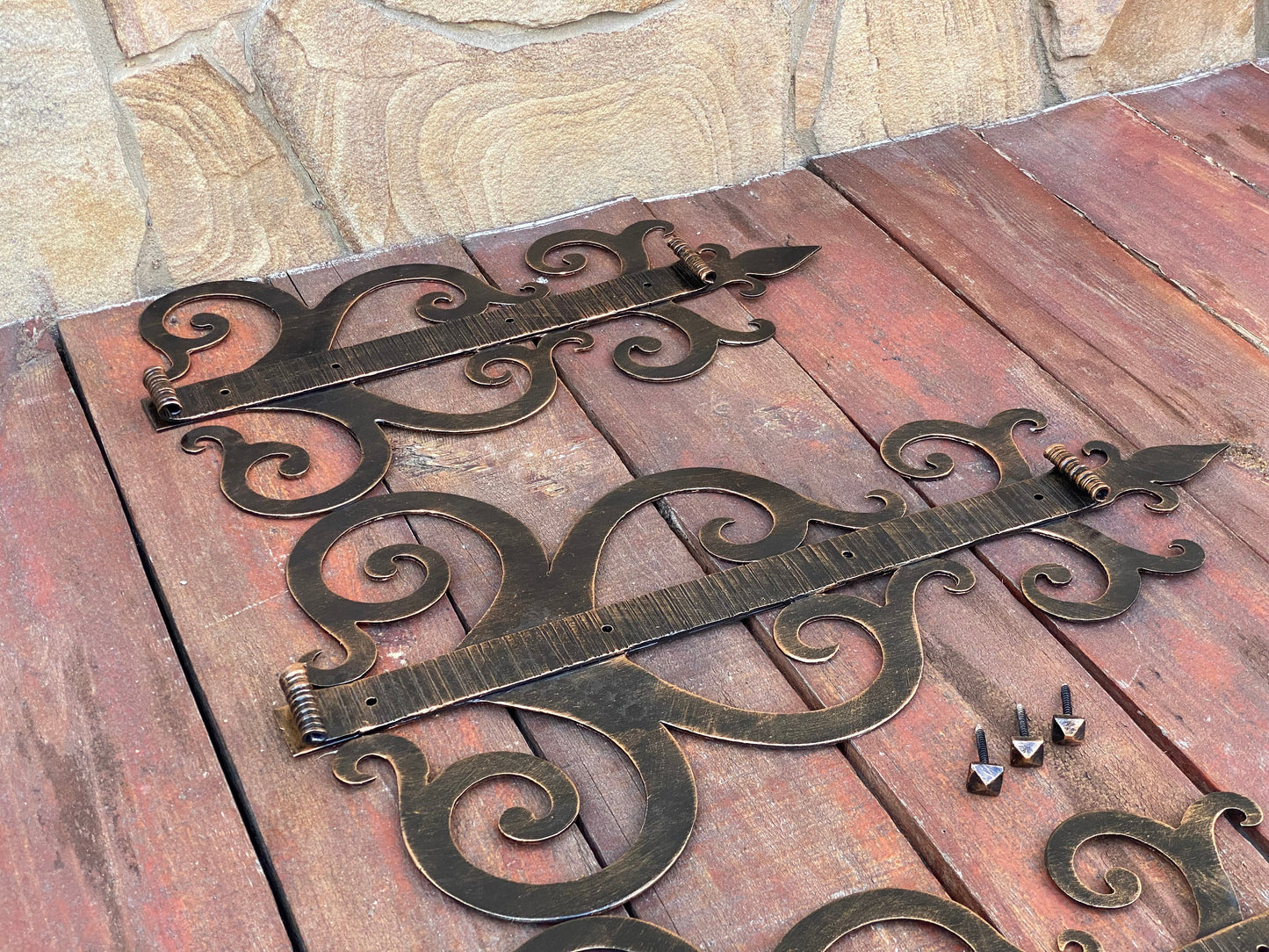 Hinge, medieval, rustic, barn, gate, strap hinges, door decor, hardware, antique, renovation, door, Christmas, birthday, anniversary, rivet